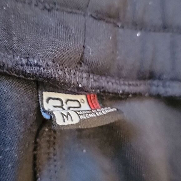 Mens Black jogger pants size M side zip pockets - Picture 6 of 11